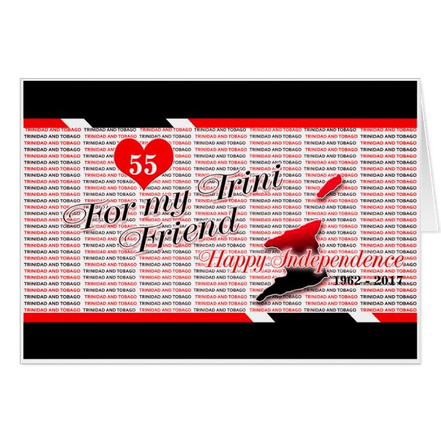 For My Trini Friend - Happy T&T Independence (Front Horizontal)