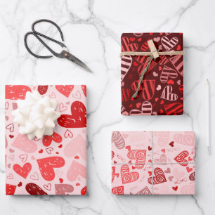 For My Valentine Wrapping Paper Sheet