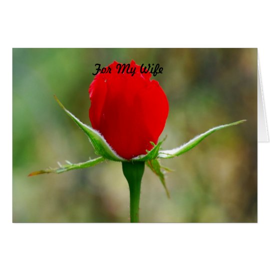 For My Wife Card