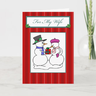 For My Wife Christmas Holiday Card
