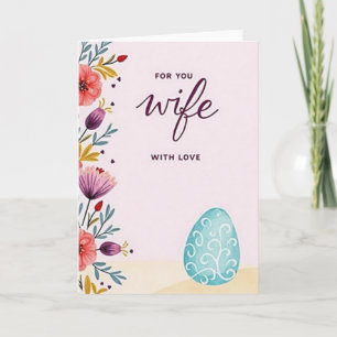 For My Wife With Love Card