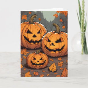 For New Parents Halloween Jack o' Lantern Grins Card