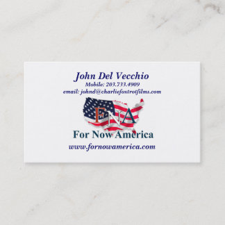 For Now America John Del Vecchio Business Card