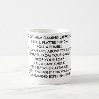 FOR OPTIMUM GAMING EXPERIENCE:BRIBE & FLATTER T... COFFEE MUG