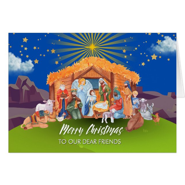 For Our Dear Friends Christmas Nativity Isaiah 9:6 (Front Horizontal)