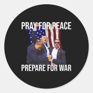 For Peace Classic Round Sticker