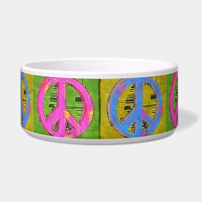 FOR PEACE Pet Bowl (Front)