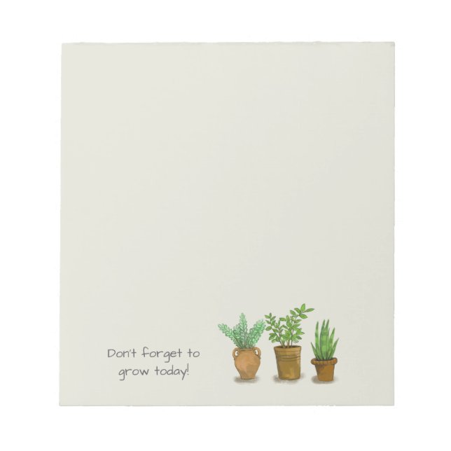 for plant lovers notepad (Front)