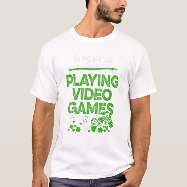 For Playing Video Games Funny T-Shirt (Front)