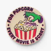 For Popcorn Every Movie Is Scary Funny Graphic