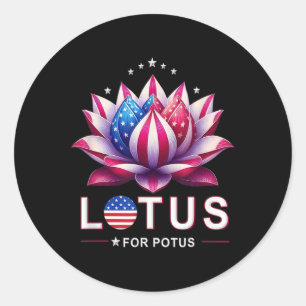 For Potus Kamala Harris 2024 President Trend Elect Classic Round Sticker