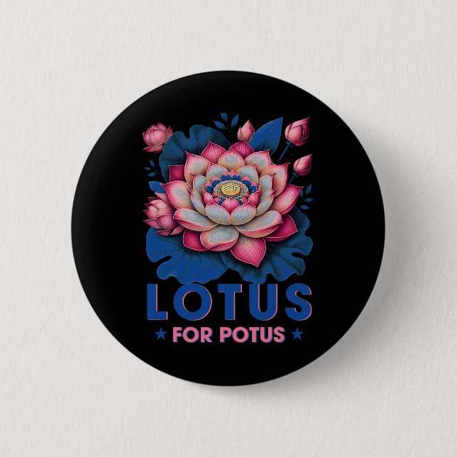 For Potus Kamala Harris 2024 Trending President  6 Cm Round Badge (Front)