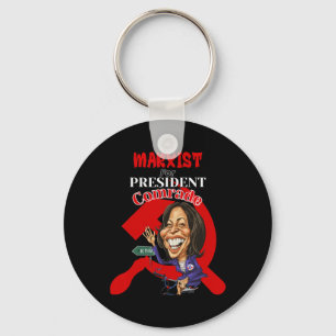For President Comrade Kamala Harris Funny Presiden Key Ring