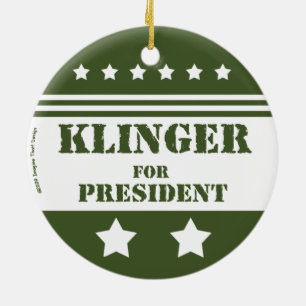 For President Klinger Ceramic Tree Decoration