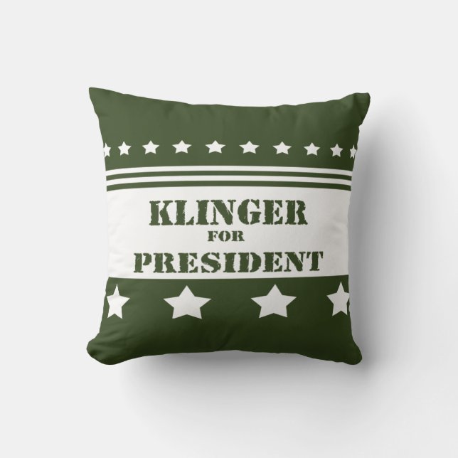 For President Klinger Cushion (Front)