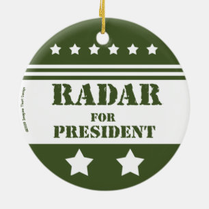 For President Radar Ceramic Tree Decoration