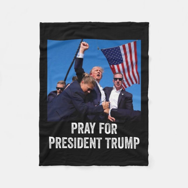For President Trump4  Fleece Blanket (Front)