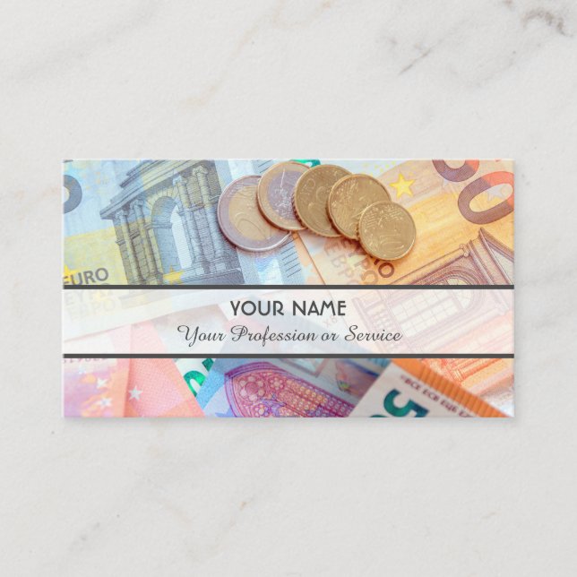 For professional banker or financial experts busin business card (Front)