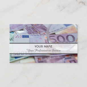 For professional banker or financial experts busin business card