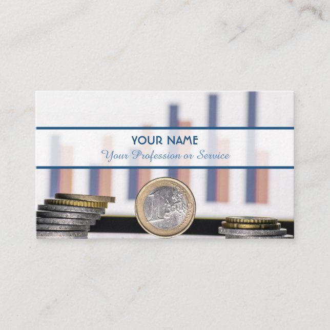 For professional banker or financial experts busin business card (Front)