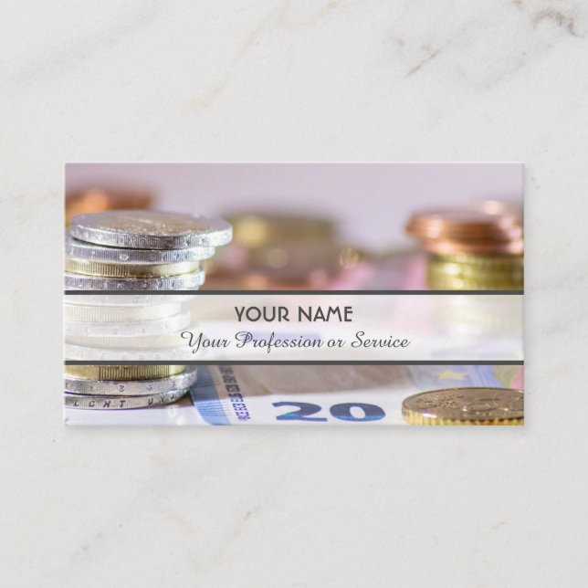 For professional banker or financial experts business card (Front)