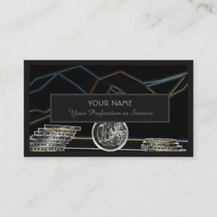For professional banker or financial experts business card