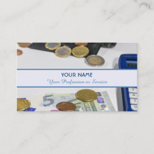 For professional banker or financial specialists b business card