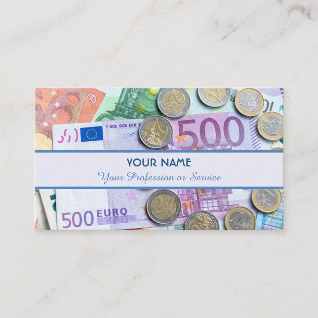 For professional banker or financial specialists business card (Front)