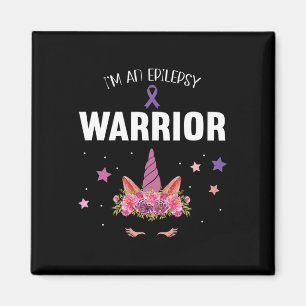 For purple Ribbon Warrior and Supporters - Epileps Magnet