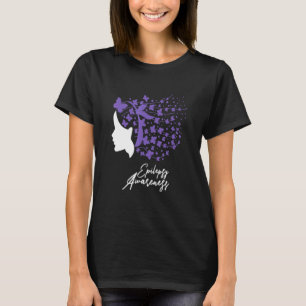 For Purple Ribbon Warrior Supporters Epilepsy Awar T-Shirt