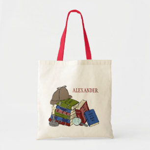 For Readers Mystery Novels Books Illustrated Tote Bag