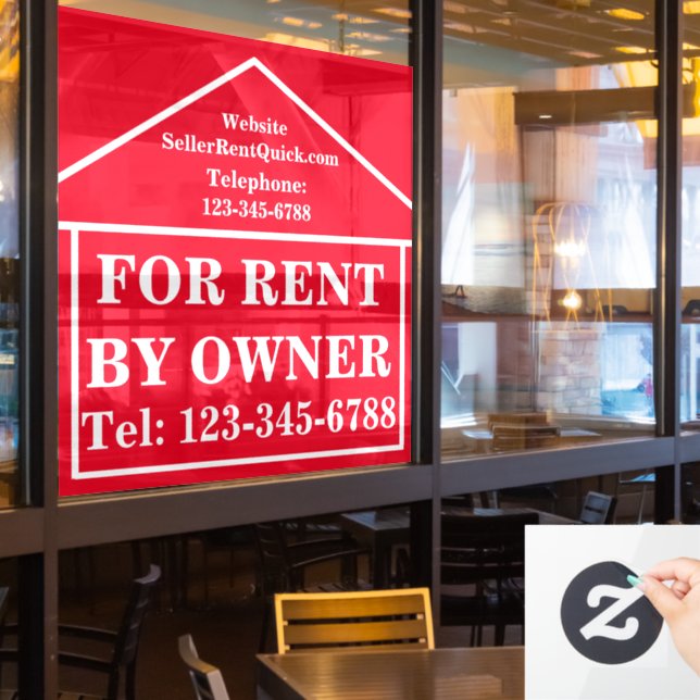 FOR RENT BY OWNER Personalised Real Estate (Restaurant Window)
