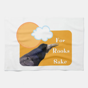 For Rooks Sake - a Tribute to the Mighty Bird Tea Towel