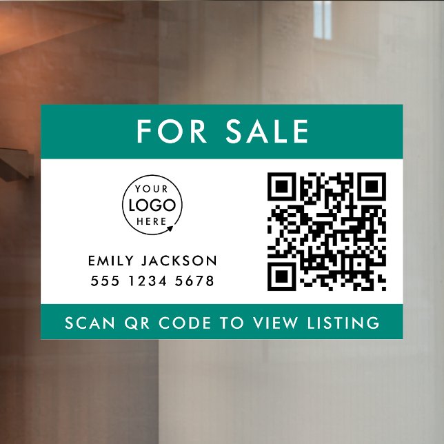 For Sale or Open House | Real Estate QR Code Green (Creator Uploaded)