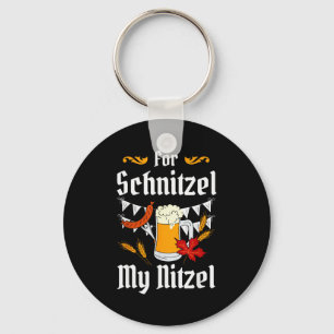For Schnitzel My Nitzel Festival Beer German Key Ring