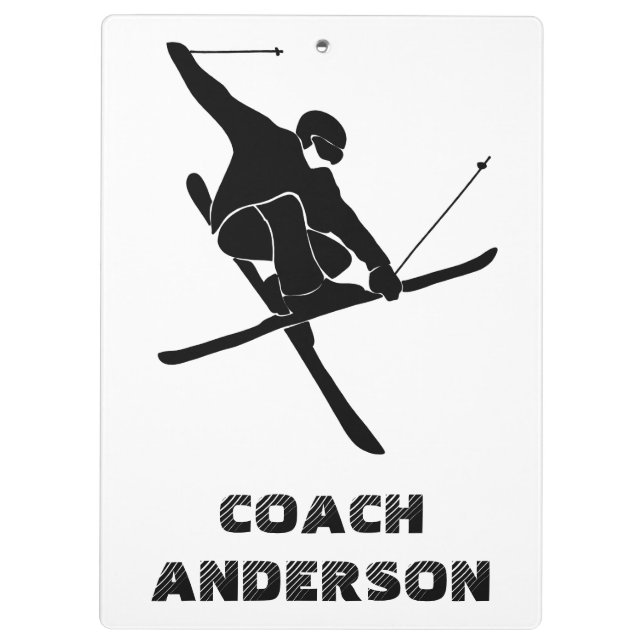For Skiers, Ski Coaches, Ski Tricks Graphic Clipboard (Back)