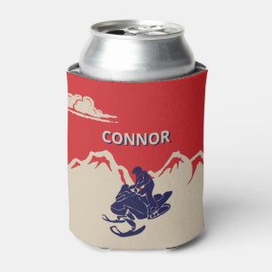 For Snowmobilers Snowmobile Graphic Personalised Can Cooler