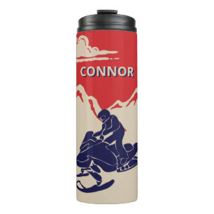 For Snowmobilers Snowmobile Graphic Personalised Thermal Tumbler