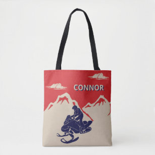 For Snowmobilers Snowmobile Graphic Personalised Tote Bag