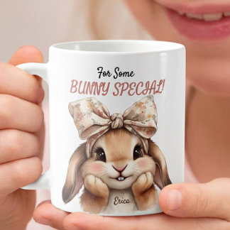 For Some Bunny Special Cute Easter Coquette Bunny Coffee Mug