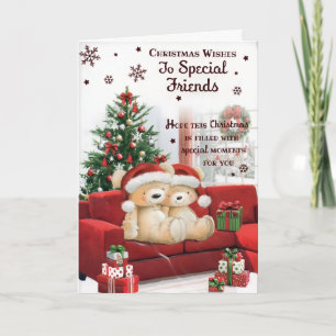 For Some Special Friends Cute Design Christmas Card