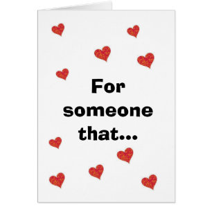 for someone that