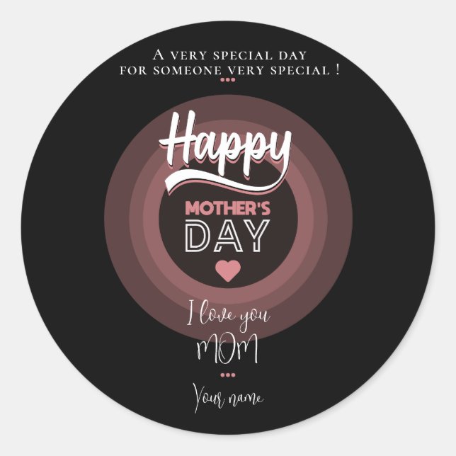 For someone very special classic round sticker (Front)