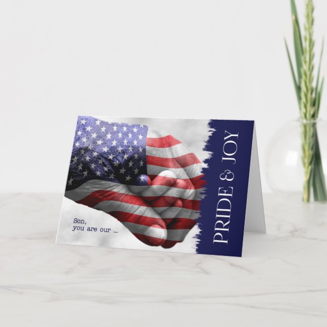 for Son Military Commissioning Congratulations Card (Front)