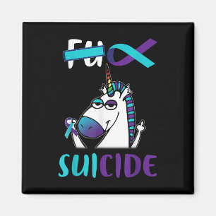 For Suicide Prevention Awareness Unicorn Funny Gif Magnet