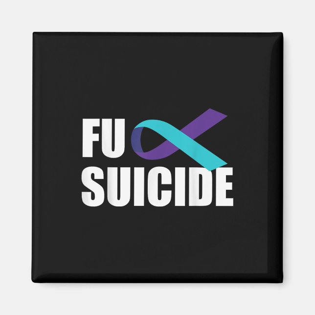 For Suicide Suicide Awareness Ribbon Suicide Preve Magnet (Front)