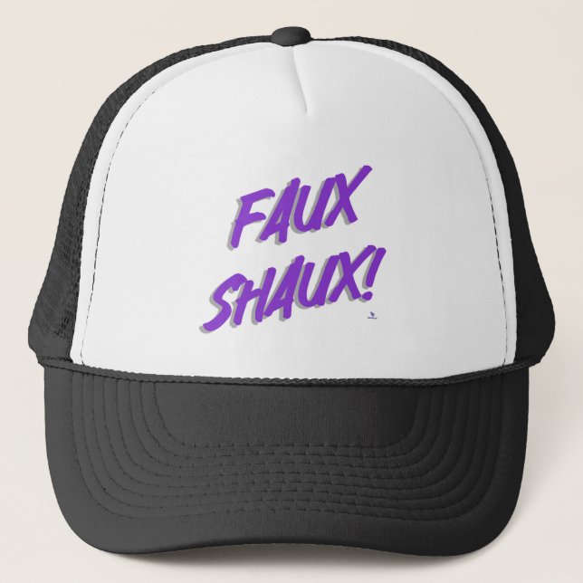 For Sure Faux Funny Slogan Design Trucker Hat (Front)