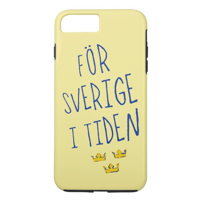 För Sverige i Tiden Cell Phone Case, Swedish Case-Mate iPhone Case (Back)
