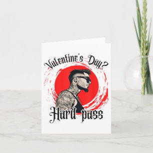 For Tattooed Single Man Inked Man Anti Valentine’s Card