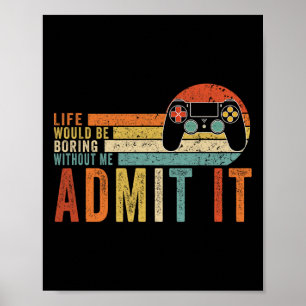 For Teenage Boy Graphic Video Games Gaming Gift Fo Poster